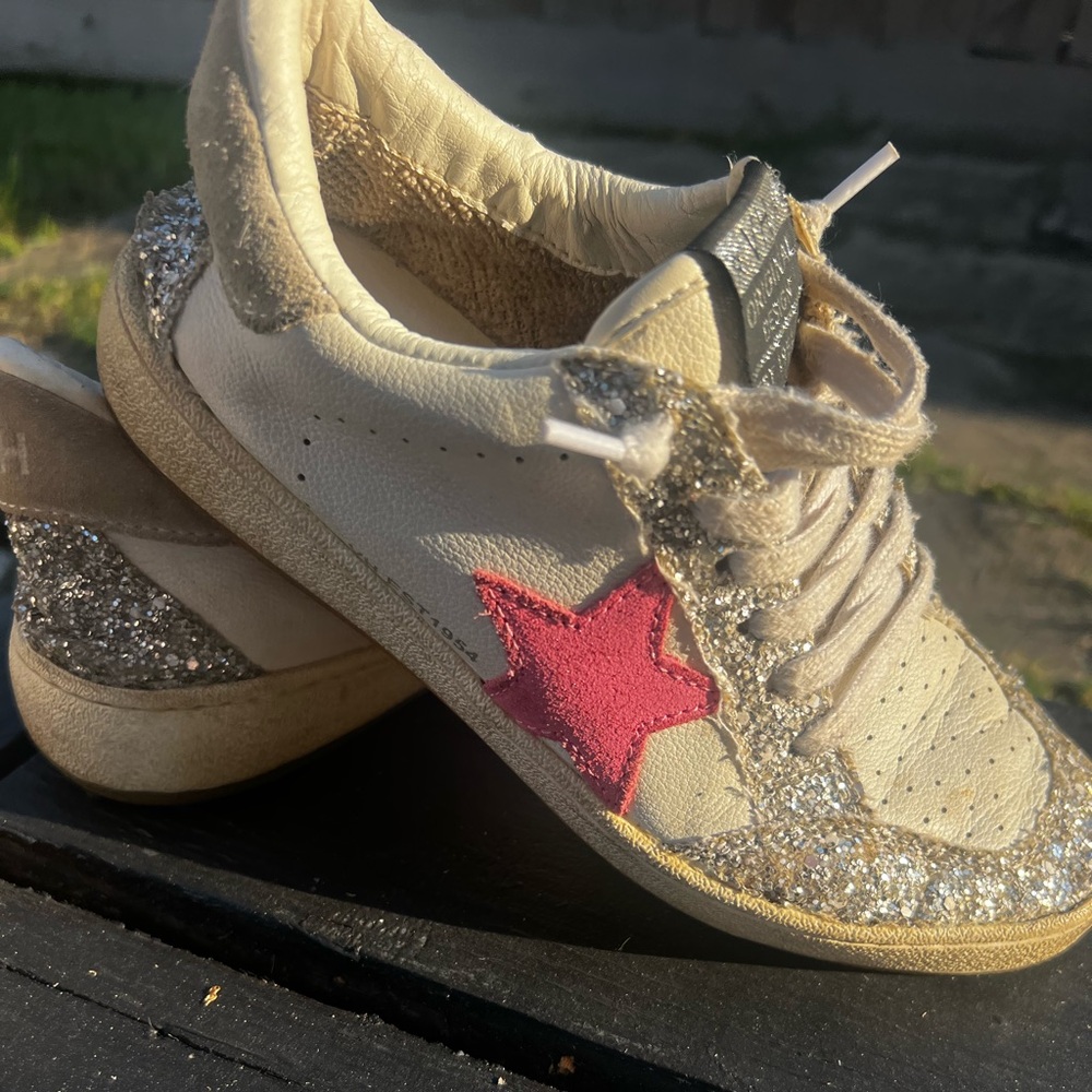 Vintage Havana - Lolita Sneakers - Pink/Silver size 5.5 - perfectly distressed